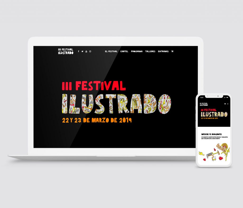 Web Promocional III Festival Ilustrado