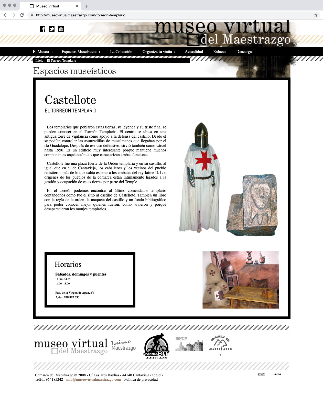 Castellote Web Institucional Museo Virtual Maestrazgo