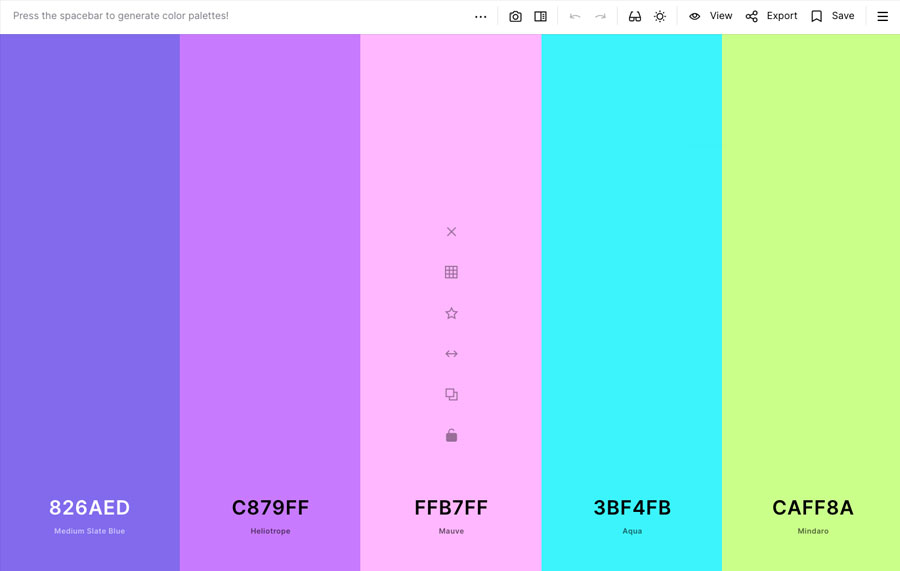 Coolors - Consejos y herramientas para elegir los colores de tu web